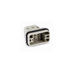 Insert HQ, Raccordement à Sertir, mâle, 8 pin, 16A, Polycarbonate, HC 